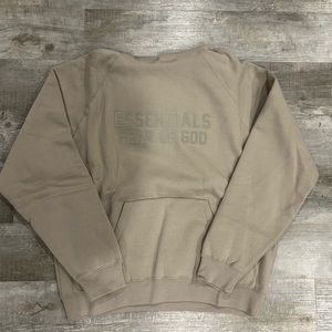 Mens Fear Of God Essentials “Smoke” Hoodie Size Medium Brand New With Bag